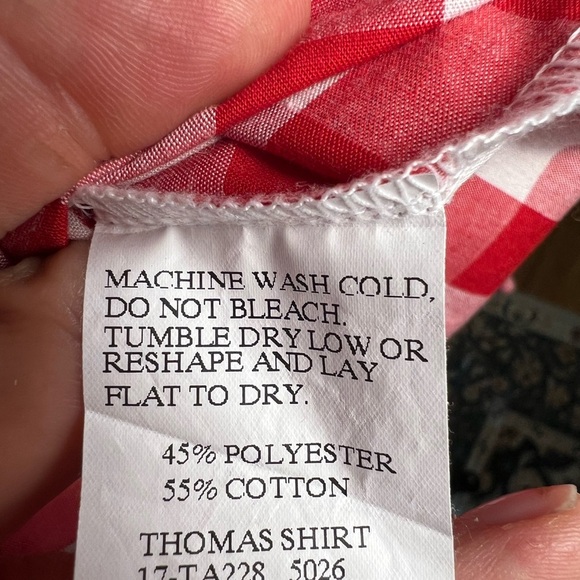 Strawberry shortcake red check Thomas shirt boys 5-6 Picnic check gingham check - Picture 6 of 6